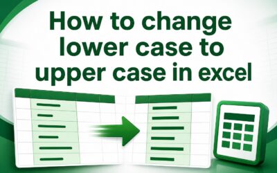 Excel lowercase to uppercase tutorial preview