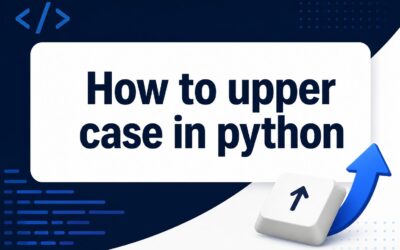Python uppercase tutorial preview