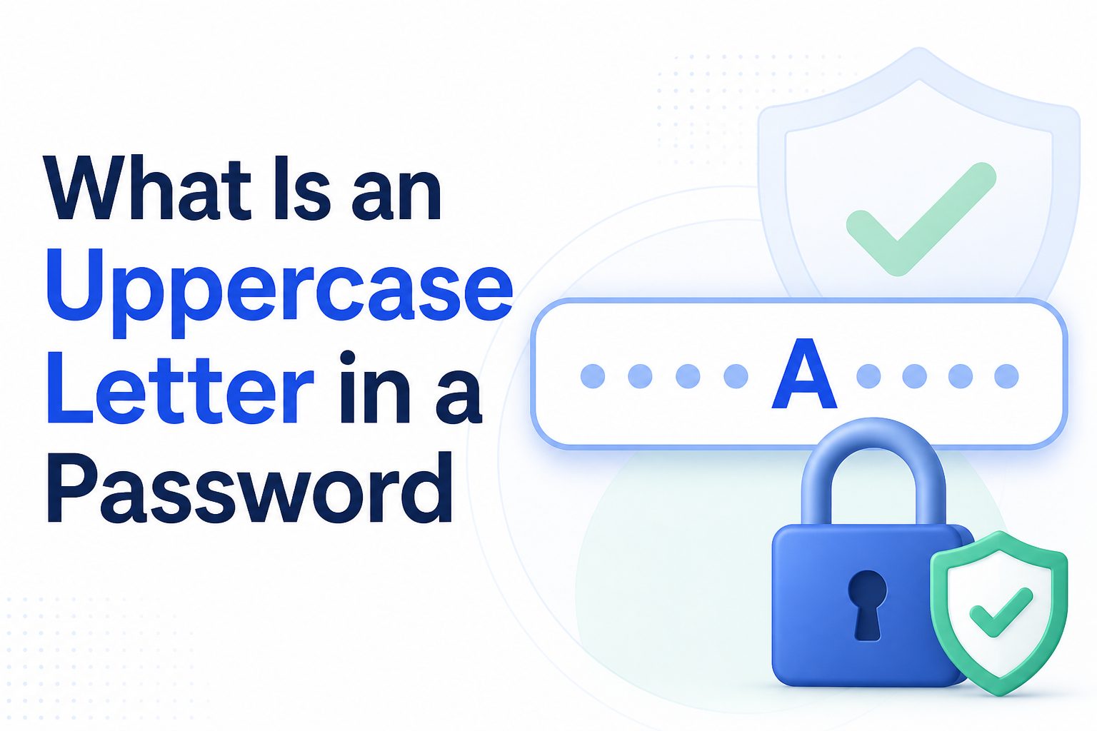 Password field showing mixed uppercase and lowercase letters for stronger account security